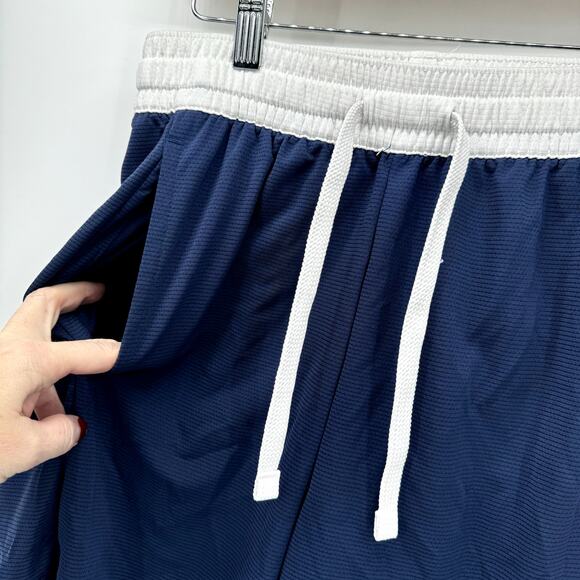 Nike Basketball Shorts Mens Small Blue Red White Dri Fit Flex Elastic Waist - Picture 3 of 9